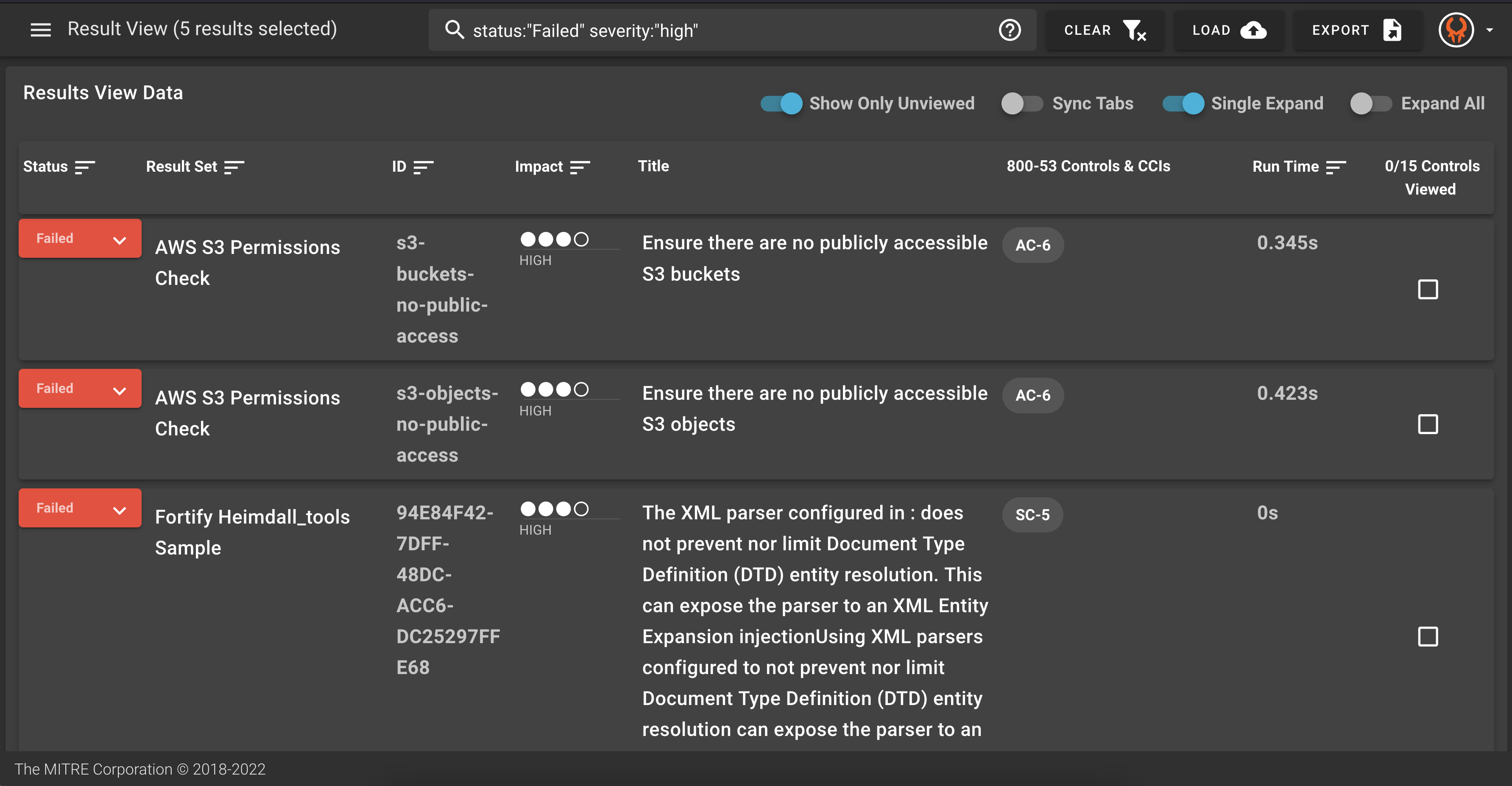 Results Details from Multiple Sources