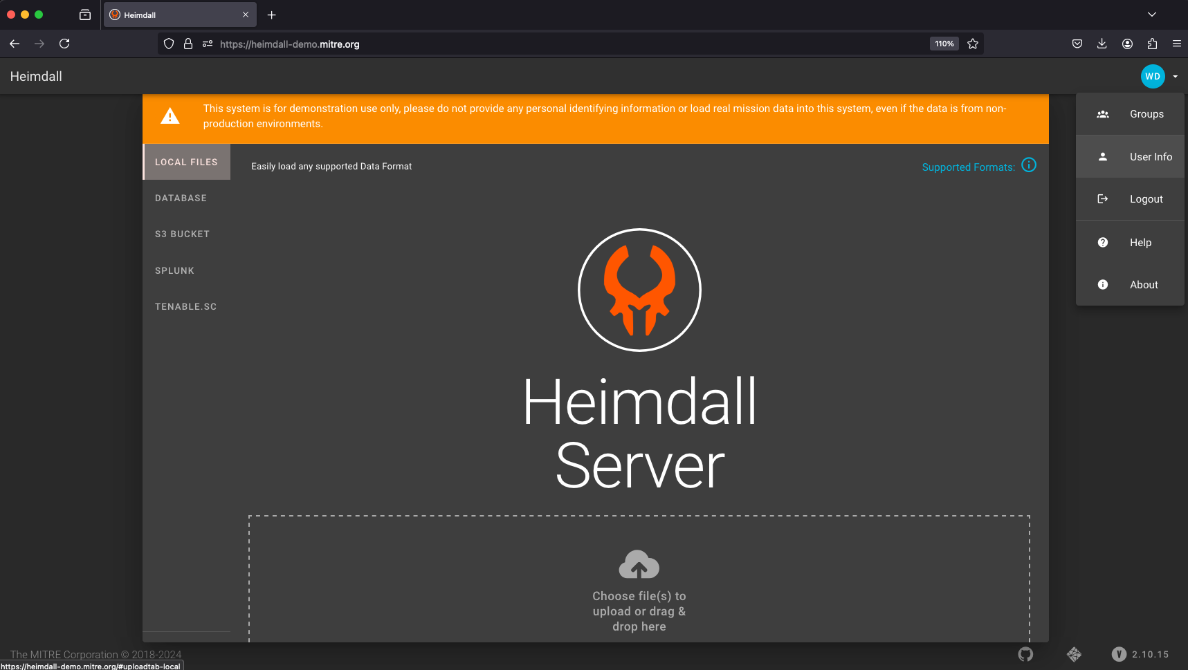 Heimdall User Info